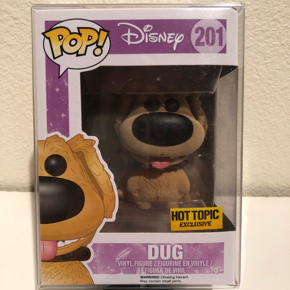 VAULTED Up! - Dug (Flocked) #201 - Hot Topic Exclusive - Picture 1 of 5